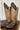 Lacy Buckaroo Brindle Hair-On Boot w Shin Protection - SZ 8.5|13088