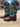 Lucchese Brown and Teal Cowboy Boots Sz 10.5|16338