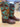 Lucchese Brown and Teal Cowboy Boots Sz 10.5|16339