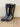 Larry Mahan Ladies Boots Blasck/Gold 7.5EE|18468