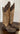 Lacy Buckaroo Brindle Hair-On Boot w Shin Protection - SZ 8.5|13090