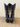 Larry Mahan Ladies Boots Blasck/Gold 7.5EE|18469