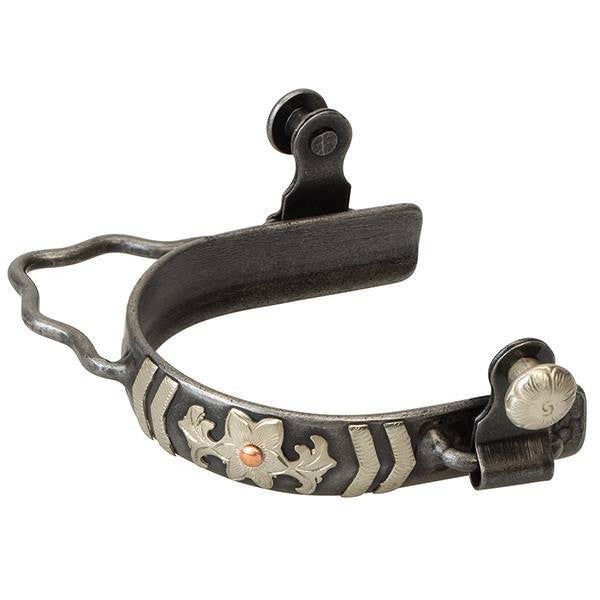 Weaver Ladies' Barrel Spurs with Chevron/Floral Design w Black – Rusty ...